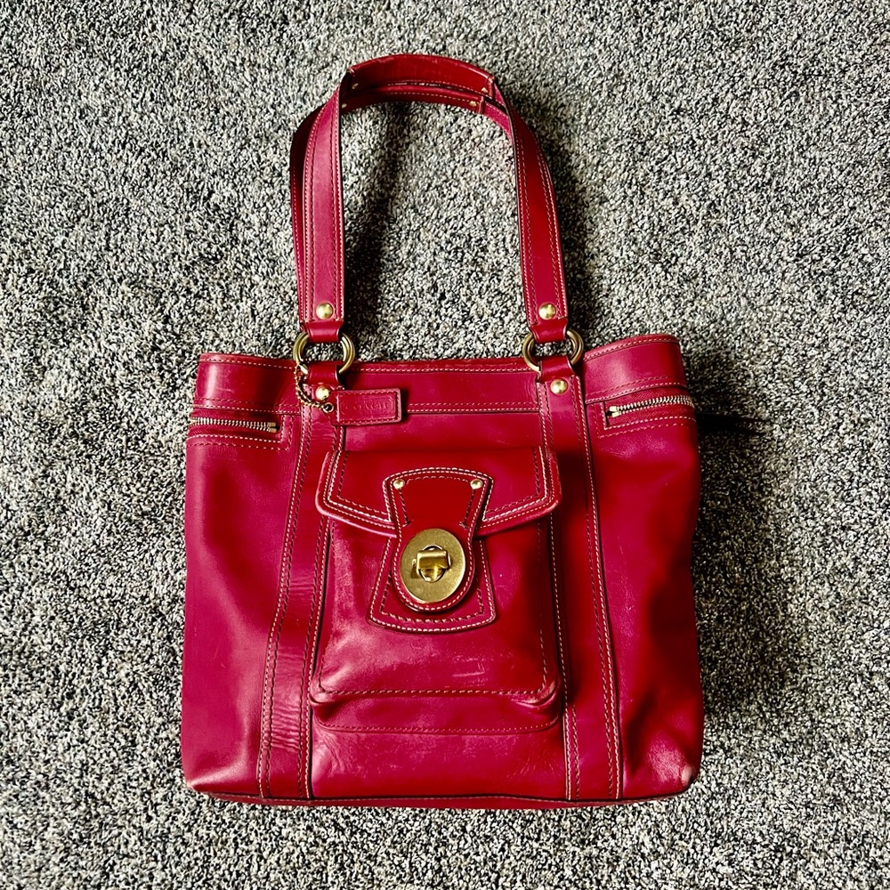 Coach Gigi Legacy Leather Tote Purse